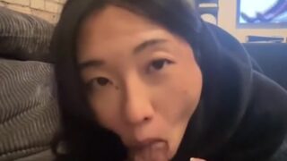 Yemada Sucks Her Boyfriend’s Cock And Swallowed His Cum